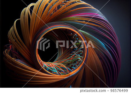 Fiber optics lights abstract background 98576499