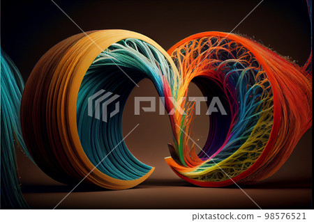 Fiber optics lights abstract background 98576521