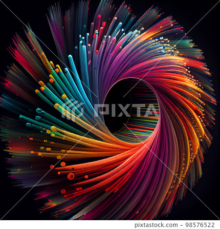 Fiber optics lights abstract background 98576522
