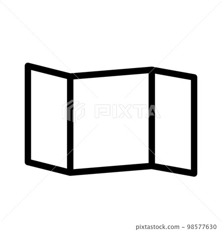 Map icon line isolated on white background. Black flat thin icon on modern outline style. Linear symbol and editable stroke. Simple and pixel perfect stroke vector illustration 98577630