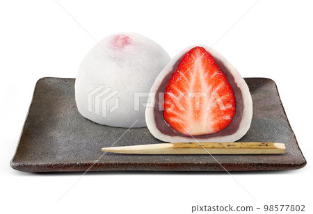 strawberry daifuku strawberry daifuku illustration real strawberry daifuku strawberry daifuku illustration real 98577802