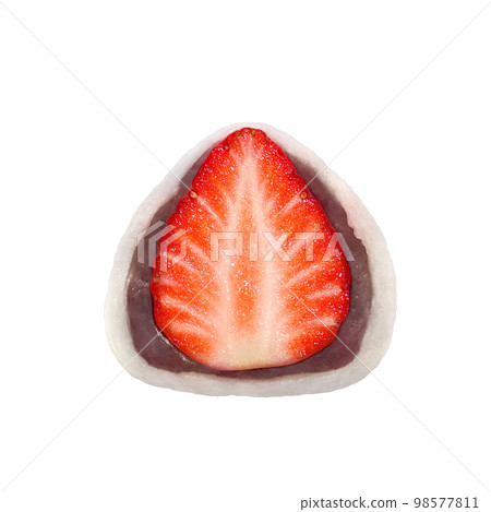 strawberry daifuku strawberry daifuku illustration real strawberry daifuku strawberry daifuku illustration real 98577811