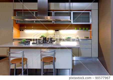 Kitchen at night 98577967