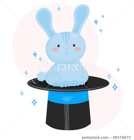 Magic hat and rabbit color 98578673