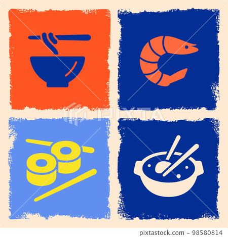 Japanese cuisine vector illustration. Asian restaurant template. Japanese cuisine vector illustration. Asian restaurant template. 98580814