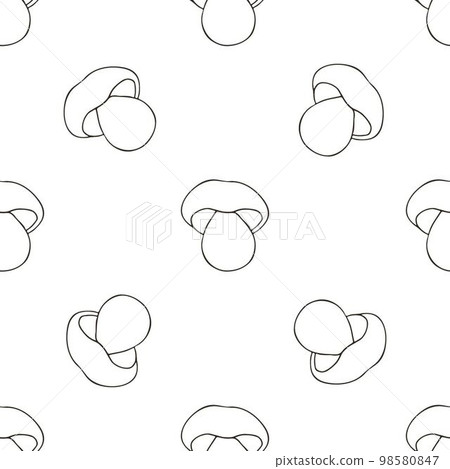 Autumn mood. Illustration in hand draw style. Seamless pattern 98580847