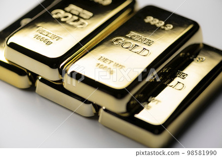 image photo of gold bars on white background image photo of gold bars on white background 98581990
