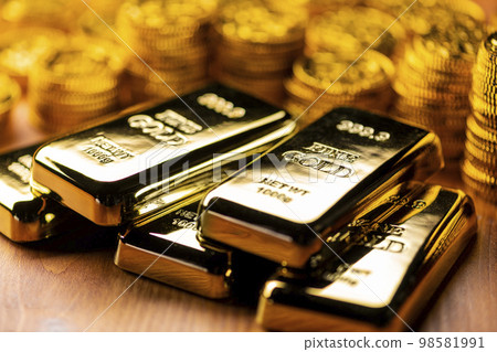 金條金幣圖片 金條金幣圖片 98581991