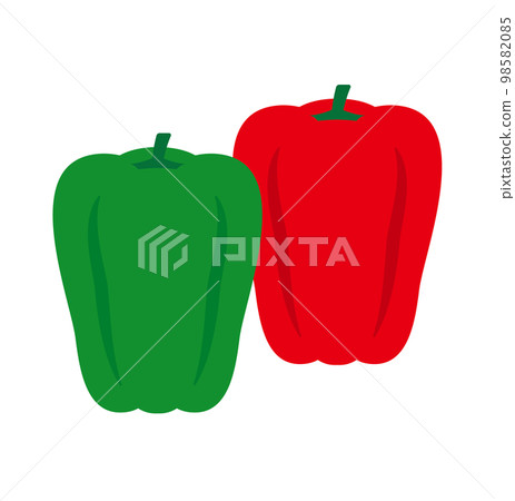 Illustration of green peppers 98582085