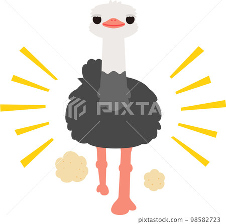 奔跑的鴕鳥性格 98582723