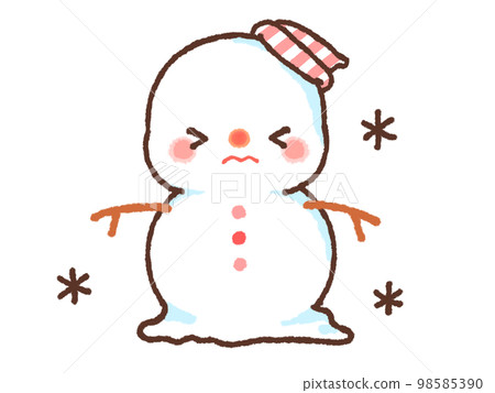 sad snowman sad snowman 98585390