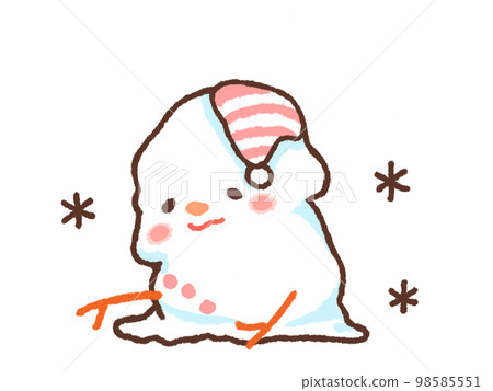 melting snowman melting snowman 98585551