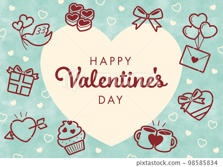 情人節標題框 情人節標題框 98585834