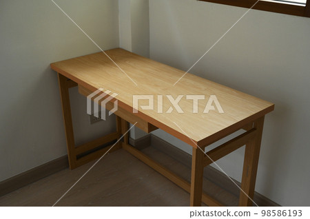 wooden table in the room, interior design wooden table in the room, interior design 98586193