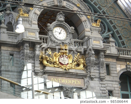 Antwerp Central Station retro clock Antwerp Central Station retro clock 98586644