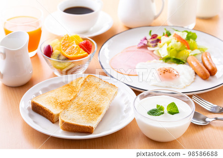 Image of breakfast ~ Western food Image of breakfast ~ Western food 98586688