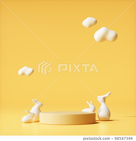 rabbit year new year background 98587394