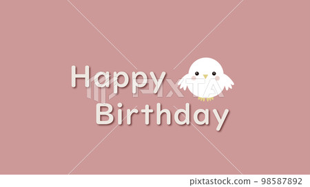 寬鬆可愛的生日留言卡 98587892