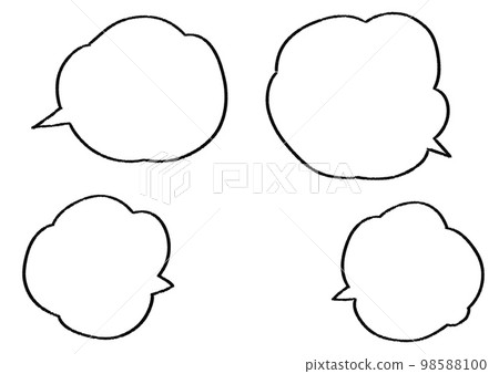 Various hand-drawn speech bubble sets Various hand-drawn speech bubble sets 98588100