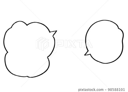 Various hand-drawn speech bubble sets Various hand-drawn speech bubble sets 98588101