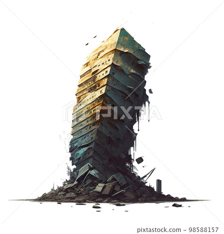 Collapsed skyscrapers Ruins 98588157