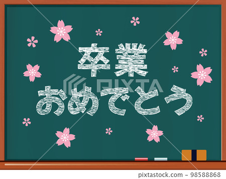 用粉筆寫在黑板上的“祝賀你畢業”的矢量背景圖 用粉筆寫在黑板上的“祝賀你畢業”的矢量背景圖 98588868