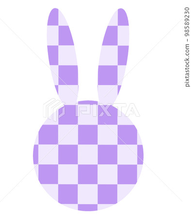 Checkered rabbit purple 98589230