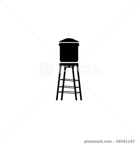 Water tower icon. Water tower icon. 98591297