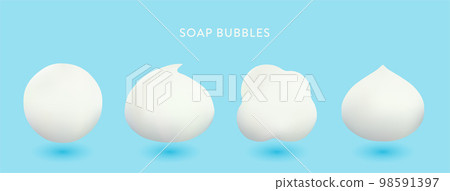 white soap bubbles white soap bubbles 98591397