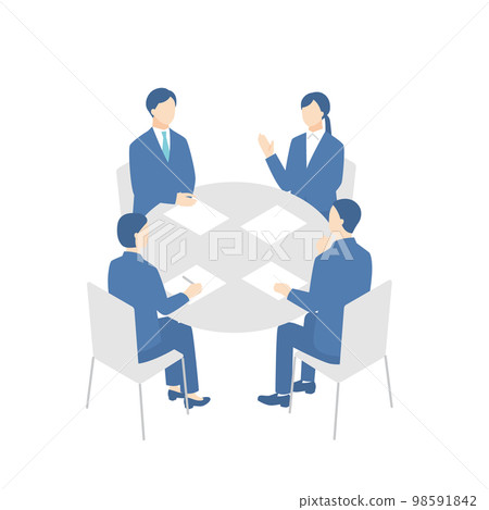 people having group discussion 98591842