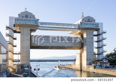 沼津港大型水乳液門 98591897