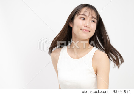 女背心白色美女 98591935