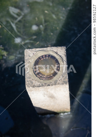 Plate on the border of Tochigi, Gunma, and Saitama prefectures Plate on the border of Tochigi, Gunma, and Saitama prefectures 98592127