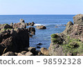 Cape Muroto Rocks and the Pacific Ocean 98592328
