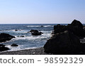 Cape Muroto Rocks and the Pacific Ocean 98592329