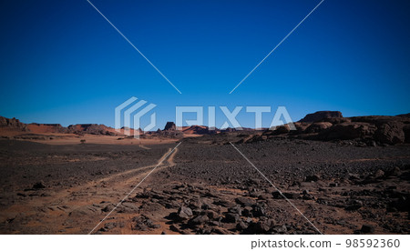 Abstract Rock formation at Tamezguida in Tassili nAjjer national park, Algeria Abstract Rock formation at Tamezguida in Tassili nAjjer national park, Algeria 98592360