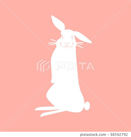 Hand drawn abstract vector graphic clipart illustration collection with blue adorable cute,realistic bunny character.Trendy kids modern design concept.Vector contemporary New Year and Easter symbol. Hand drawn abstract vector graphic clipart illustration collection with blue adorable cute,realistic bunny character.Trendy kids modern design concept.Vector contemporary New Year and Easter symbol. 98592792