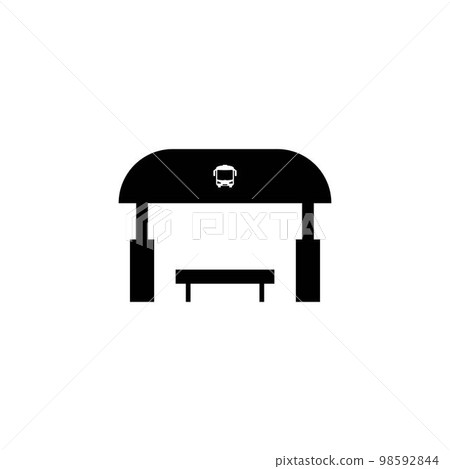 bus stop icon 98592844