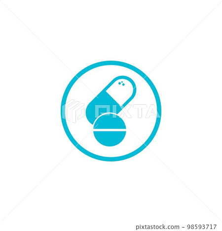 Medical pil icon. Medical pil icon. 98593717