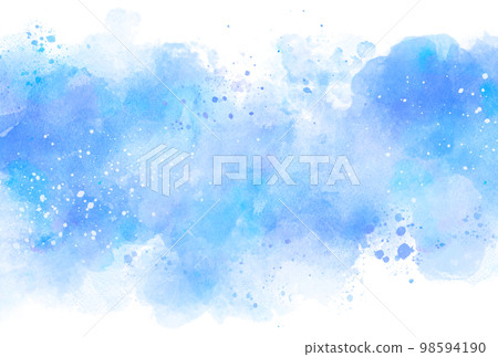 背景材質_水彩紋理_藍色 背景材質_水彩紋理_藍色 98594190