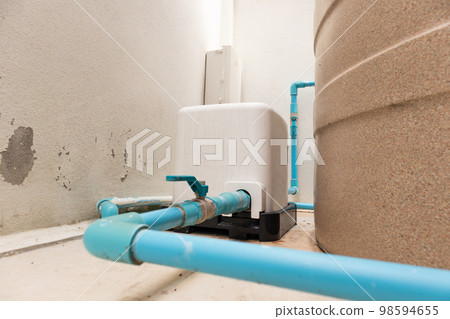 automatic water pump station outside the house automatic water pump station outside the house 98594655
