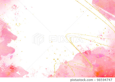 Background material_watercolor texture_pink 98594747