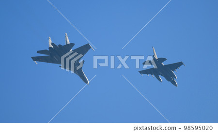 日本航空自衛隊 F-2B 和印度空軍蘇霍伊 Su-30MKI 日本航空自衛隊 F-2B 和印度空軍蘇霍伊 Su-30MKI 98595020