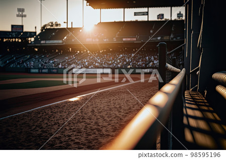 Ball stadium at dusk 98595196