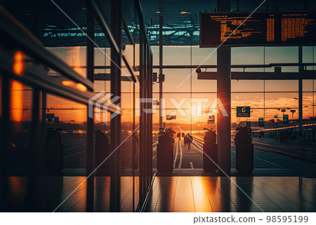 Scenery inside the airport Scenery inside the airport 98595199