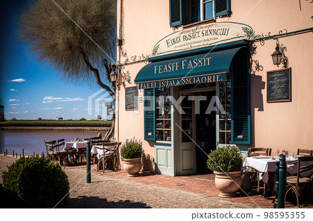 French restaurant scenery French restaurant scenery 98595355