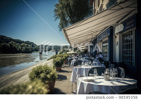 French restaurant scenery French restaurant scenery 98595356