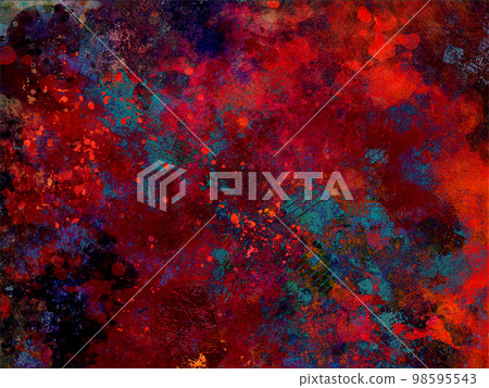 紅色夢幻般的水彩紋理背景 紅色夢幻般的水彩紋理背景 98595543