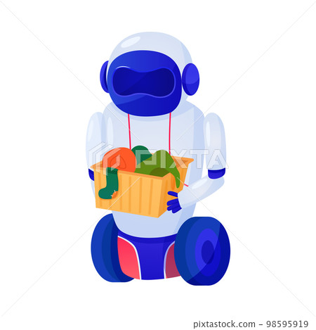 Robot Flat Illustration 98595919