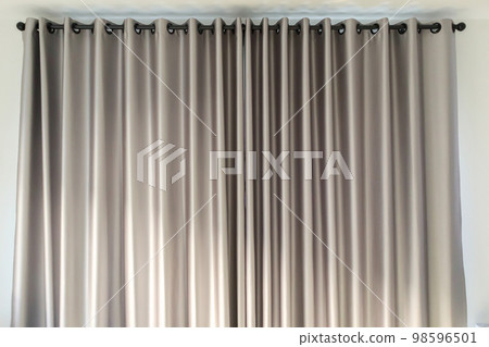Curtain window interior decoration in living room Curtain window interior decoration in living room 98596501